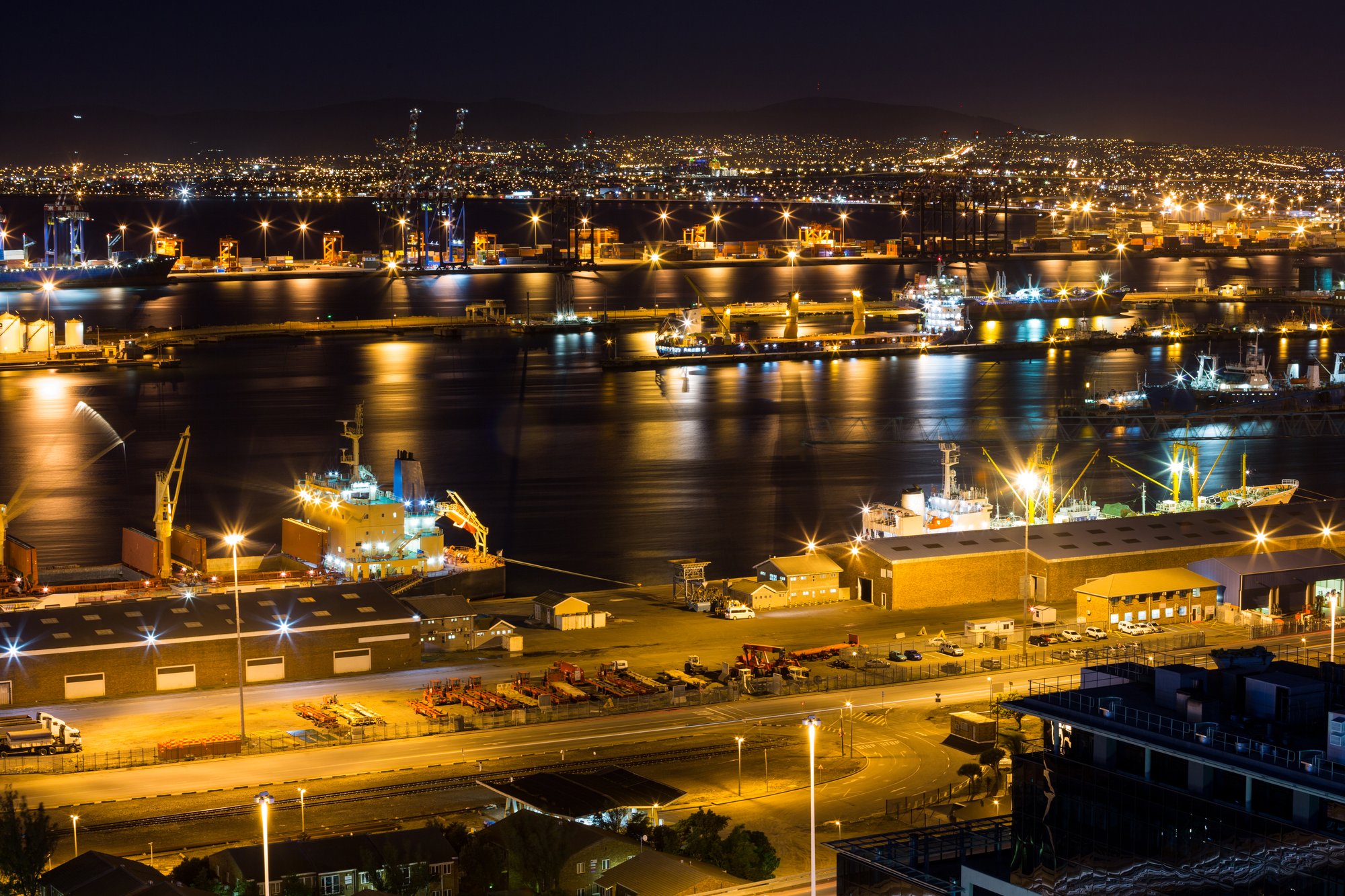 aerial-view-business-district-night aerial-view-business-district-night